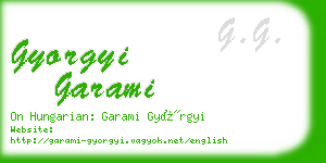 gyorgyi garami business card